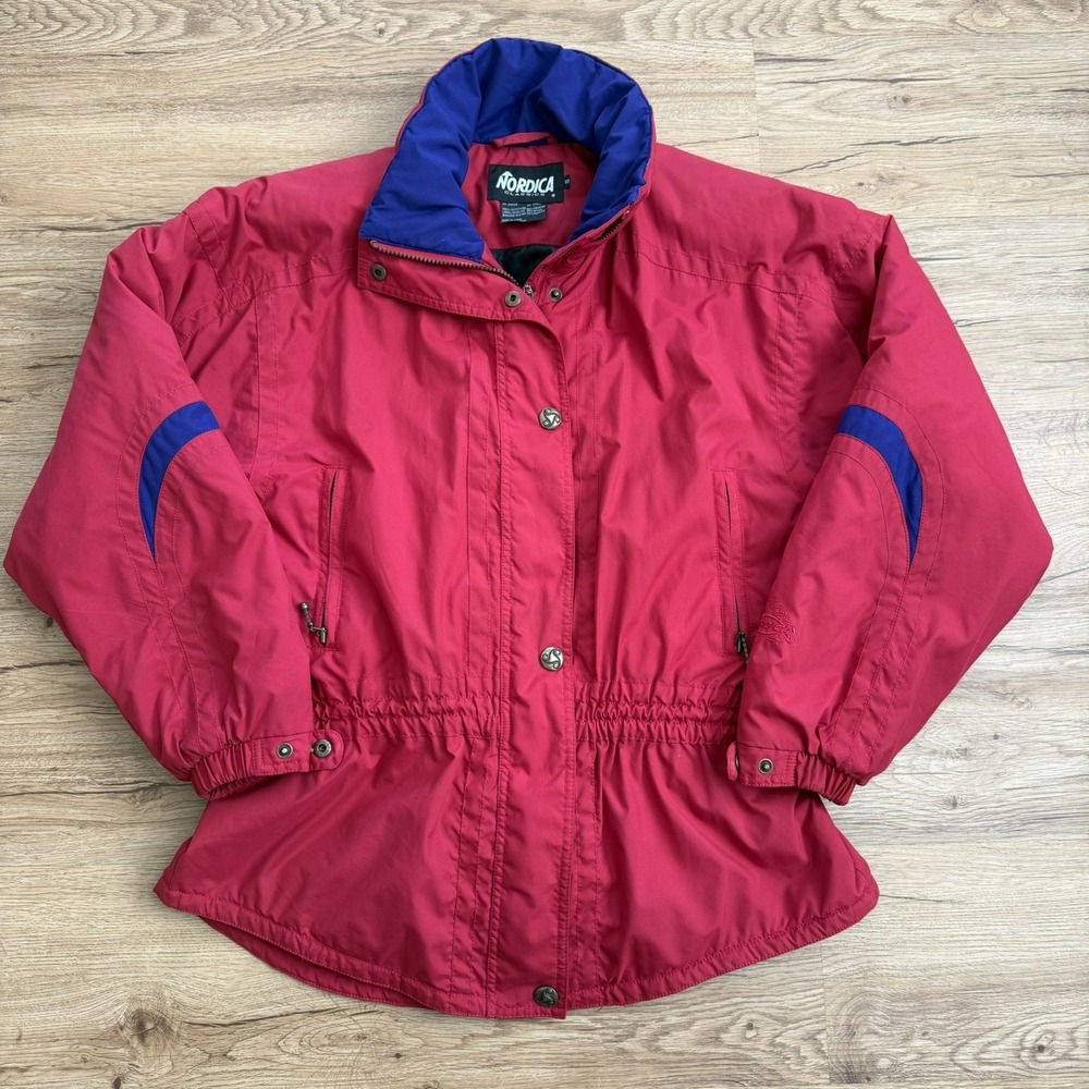 Vintage Nordica Womens Winter Snow Ski Jacket Size 10 90s